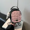 Mini Mochila Estampada de Moda para Mujer 2025 Nueva Mochila de Moda Color de Contraste Bolso de Mano Casual Bolsa Escolar Pequeña