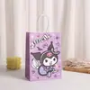 Bolsa de Mão Cartoon Kulomi Saco de Papel Kraft Sacola para Embalagem de Presente Sanrio Sacola para Presente de Festa de Aniversário