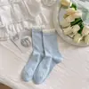 Calcetines mujer calcetines finos afelpados primavera y verano lazo encaje versátil calcetines de tubo dulces calcetines de algodón lindos finos verano
