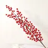 Venta al por mayor del fabricante Fruta Roja Fruta de la Fortuna Flor de Año Nuevo Adornos de Decoración para el Hogar Suministros para Celebraciones de Bodas Fruta de Acebo Flor Artificial