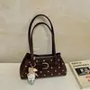 Bolso de Hombro Único de Lunares Retro Lindo de Nicho para Mujer 2026 Nuevo Bolso de Axila de Moda Tendencia Bolso Tote de Mano