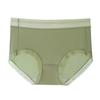 # 2458 # Bragas de Encaje Lenzing Modal para Mujer, Ajustadas a la Cadera, Algodón de Seda Ácido Poliláctico, Refuerzo Antibacteriano, Bikini de Cintura Media para Niñas Jóvenes