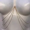 Cadena Corporal Sexy Europea y Americana WMS Cadena Corporal de una Pieza Simple Larga Tachonada de Diamantes Amazon Lazada Ebay