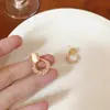 Brincos Rombos de Pedra Olho de Gato e Pérola 2026 Novo Estilo Quente Brincos Super Populares de Alta Qualidade para Mulheres Estilo Delicado Brincos Elegantes