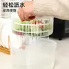 Deshidratador manual de verduras para uso doméstico, centrifugador manual de ensaladas, máquina manual para secar verduras de cocina, herramienta práctica para lavar y escurrir verduras