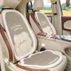 Cojín para Asiento de Coche Blue Rain para Todas las Estaciones, Diseño de Oso Lindo de Dibujos Animados, Funda Cómoda y Antideslizante para Asiento de Coche