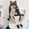 Conejo de Leche* Oso Pequeño Cacao/hecho a mano Lolita Oreja de Oso de Chocolate Diadema KC Lolita Accesorio para el Cabello Diadema
