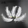 Ventas Directas de Fábrica de Plumas de Pavo, Plumas Blancas de Terciopelo Completo para Manualidades de Joyería y Decoración de Ropa, 11 cm - 18 cm, Teñibles
