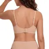 Sujetador de gel europeo y americano sin costuras, sin varillas, suave, cómodo, transpirable, con tirantes ajustables, escote pronunciado en V, lencería sexy y hermosa en la espalda