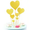 Cor do Bolo Bolo Doce Inserção Rosa/Inserção com Palito Rosa/Layout Criativo de Mesa de Sobremesa Pacote com 10