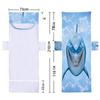 Suministro Transfronterizo Amazon Wish Cubierta de Microfibra para Silla de Playa Silla Lounge Moda Toalla de Playa Bolsa Serie Delfín