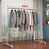 Cabideiro de Chão em Tubo de Aço Galvanizado para Varanda Residencial, Cabideiro Multifuncional Simples de Tubo para Roupas e Colchas ao Ar Livre