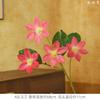 Leyouyi Flor Artificial Magnólia de 4 Cabeças Sala de Estar Acessórios para Casa Arranjo de Flores Artificiais Flor de Chão Decoração de Casamento Europeu
