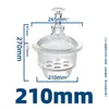 Aparelho de Secagem Laboratório-Tamanho Aspirador Placa Cerâmica Marrom Transparente Pote à Prova de Umidade Instrumento Químico Industrial Recipiente de Vidro para Secagem
