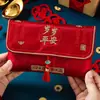 Sobres Rojos para Bodas, Exclusivos para Cambiar Títulos Formales, Diseño Único de Tela Nueva, Bolsas de Sobres Rojos de Alta Gama con Diseño de Tela