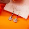 Brincos de Halloween Transfronteiriços Criativos Abóbora Morcego Caveira Strass Acrílico Exquisitos Diamante Fantasma Brincos