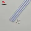 Tubo Quadrado de PVC Transparente, Tubo para Embalagem de Componentes Eletrônicos IC, Tubo Quadrado de Plástico Rígido de Alta Transparência, Especificações Personalizáveis