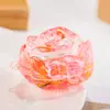 Ornamento de garrafa de areia movediça com óleo líquido de rosa permeável à água Criativo Acessórios de chaveiro de acrílico Pequeno pingente Presentes Atacado