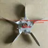 Ventoinha Lâmina de Aço Inoxidável Lâmina de Ventilador Centrífugo 30W 60W 150W Lâmina de Ventilador Impulsor de Arco para Forno