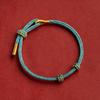 Accesorios de Cuentas Doradas Semi-Terminados para Pulseras de Pareja DIY, Pulseras de Hilo Rojo Hechas a Mano para Hombres y Mujeres en su Año Zodiacal