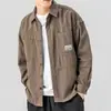 Comercio Electrónico Transfronterizo Primavera/Otoño Camisa Holgada de Manga Larga para Hombre Casual Travieso Guapo Ropa de Trabajo Americana Top Ropa de Abrigo Venta al por Mayor