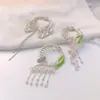 Orquídea Antiga Borla Hairpin Ball Head Fixo Artefato Grab Clip Mulheres Advanced Sense Hair Buckle Half Tie Hair Grab