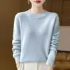 Colección otoño/invierno 2026: Suéter de punto fino, de cuello bajo, con lunares coloridos, capa base de corte holgado, suéter pullover moderno y versátil para mujer