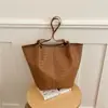 Bolso de hombro, bolso de mano, bolso tote de gran capacidad, versátil, de moda, elegante, tejido, estilo coreano, 26 novedades europeas y americanas