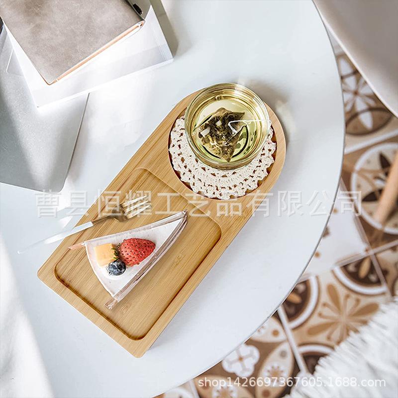 竹质托盘点心水杯盘酒店茶水盘水果盘子浴室收纳盘木托盘批发 (