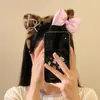 Diadema de Peluche con Orejas de Gato y Lazo con Estampado de Leopardo Dulce y Fresca para Mujer, Pinza para el Cabello de Dibujos Animados Linda, Diadema para Lavarse la Cara para Otoño e Invierno