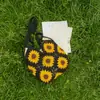 Bolso de Hombro Tejido a Mano con Flores para Mujer, Venta al por Mayor Transfronteriza, Nuevo Estilo 2026, Bolso de Playa para Vacaciones, Bolso Tote de Gran Capacidad