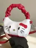 Bolso de Mano Mini Plegado Color Block Estilo Nuevo Verano 2026 Transfronterizo para Niñas con Moño de Dibujos Animados, Bolso Pequeño de Hombro Cruzado