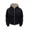 Suéter con capucha de punto grueso para otoño e invierno, comercio exterior, estilo americano de calle, estampado de leopardo, diseño de bloques de color elegante