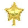Globo de 10 pulgadas con forma de Corazón Cinco Estrellas de Película de Aluminio Suministros para Fiesta de Cumpleaños Boda Dorado Decoración para Niños Globo Inflable