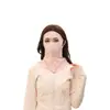 Máscara Solar de Rosto Inteiro Feminina de Alto Valor Respirável Sem Marcas Máscara Facial Proteção do Pescoço Proteção UV Máscara de Seda Gelada de Rosto Inteiro