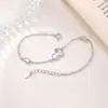 Pulseira de Prata Esterlina S925 Yuebao Jewelry com Concha Branca em Forma de Cabaça Novo Estilo Chinês Nicho Gentil Ajustável Versátil Acessório de Mão