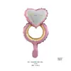 Nuevo Globo de Papel de Aluminio con Forma de Corazón de Oso de Pie Transfronterizo de Amazon para Boda, Día de San Valentín, Confesión, Decoración y Fiesta