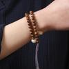 Boutique Cuentas Redondas de Lanzamiento Alto para Cocinar Cuerdas de Mano Cuentas de Rosario Bodhi Bodhi Quemado con Carbón Gato Fu Cuerda Tejida a Mano Bandeja para Jugar Niñas Mano