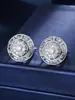 Pendientes Redondos Vintage Elegantes Transfronterizos con Circonita y Patrón de la Gran Muralla, Estilo Casual, Adecuados para Fiestas Festivas y Todas las Estaciones para Mujeres