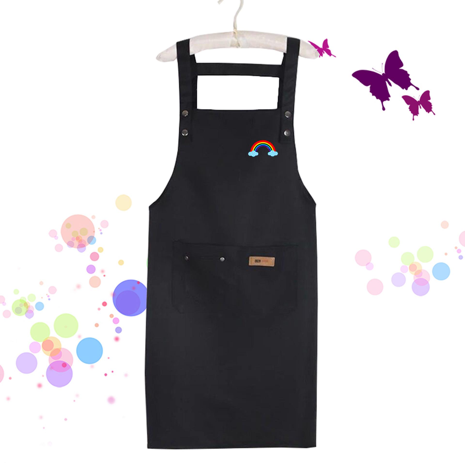 彩虹黑色背带款