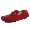 Sapatos Mocassim Masculinos Outono Novo Estilo Slip-on Mocassins Masculinos Estilo British Old Money Camurça Plano Sapatos Confortáveis para o Dia a Dia