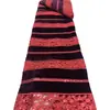 Conjunto de vestido feminino de veludo listrado bordado para outono e inverno em estoque fabricante de tecido de renda atacado Veludo