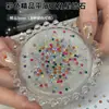 Rinestones para Decoración de Uñas Estrella de Cinco Puntas de Circonita, Estrellas Plateadas Coloridas Mini Pequeñas Súper Brillantes, Decoraciones de Uñas de Moda