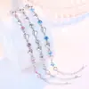 Pulsera de corazón azul transfronteriza Tilani para mujer, pulsera hueca con forma de corazón de amor, chapada en plata, joyería azul para la mano, fabricantes mayoristas en nombre de