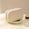 Bolsa Cosmética de Terciopelo de Seda Personalizada, Bolsa de Almacenamiento Cosmético Portátil de Gran Capacidad, Bolsa de Almacenamiento para Viajes y Salidas