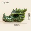 Piedra Cruda de Cristal Transfronteriza Figura de Rana de Jade Tallado de Animales de Jade Natural Decoración de Mascota de Té para Escritorio Venta al por Mayor