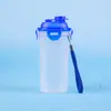 Copo de suco pote de pitanga quadrado redondo com fivela conjunto de lavagem de viagem de plástico embalagem suprimentos de hotel copo logotipo imprimível