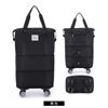 Bolsa de Viagem Feminina de Grande Capacidade com Polia Manual e Roda Universal, Dobrável, para Armazenamento de Bagagem para Viagens de Curta Distância e Mudanças