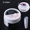 Extensión de uñas con pegamento de origen transfronterizo con soporte de fibra de seda sin papel Extensión rápida Pegamento UV extraíble para uñas