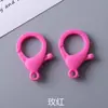 Cor 308 fecho lagosta criativo feito à mão DIY acessórios de joia plástico pintado cor de doce fecho lagosta chaveiro